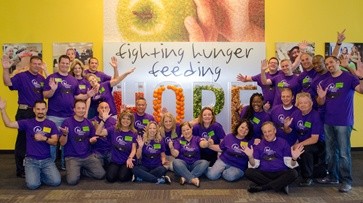 Rosen employees supporting Second Harvest Food Bank