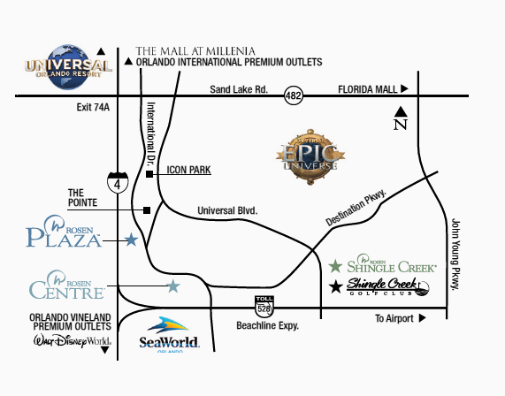 Epic Adventures Park and Hotel Map